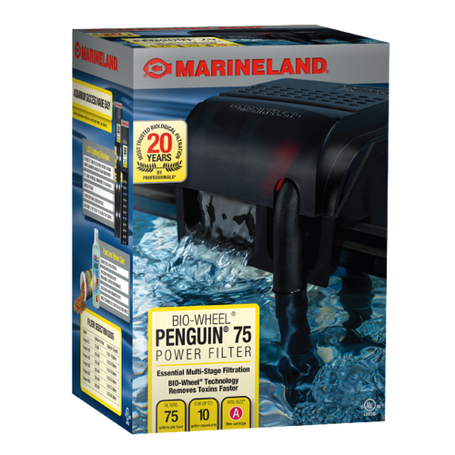 Marineland Penguin 100 Bio-Wheel Power Filter, Up to 20-Gallon, 100 GPH