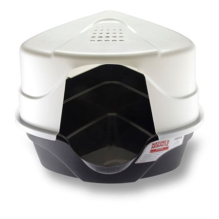 Nature's Miracle Advanced Hooded Corner Litter Box