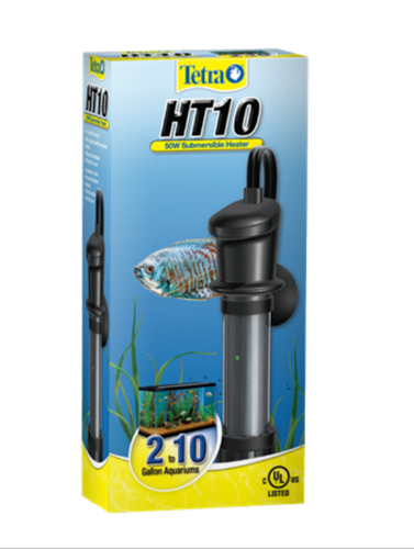 Tetra HT Submersible Aquarium Heater: HT10 Heater - 50 Watt