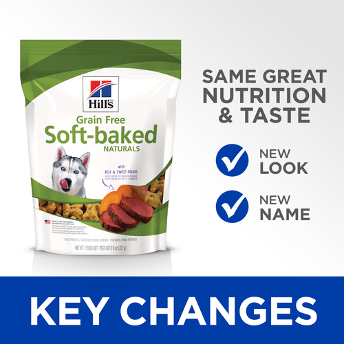 Hill's Grain Free Soft-Baked Naturals with Beef & Sweet Potato dog treats