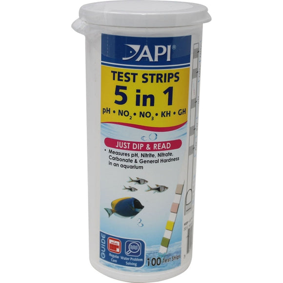 API 5 IN 1 AQUARIUM TEST STRIPS