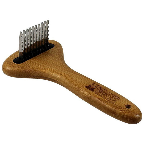 Oval Bristle Brush with Natural Boar Bristles – Bamboo Groom