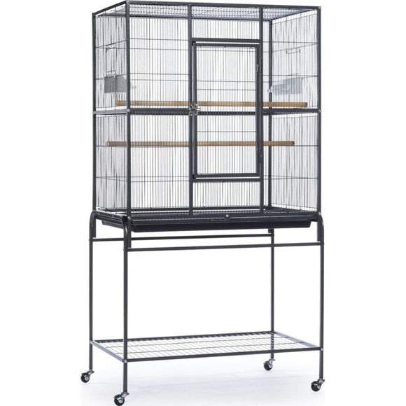 WROUGHT IRON FLIGHT CAGE WITH STAND